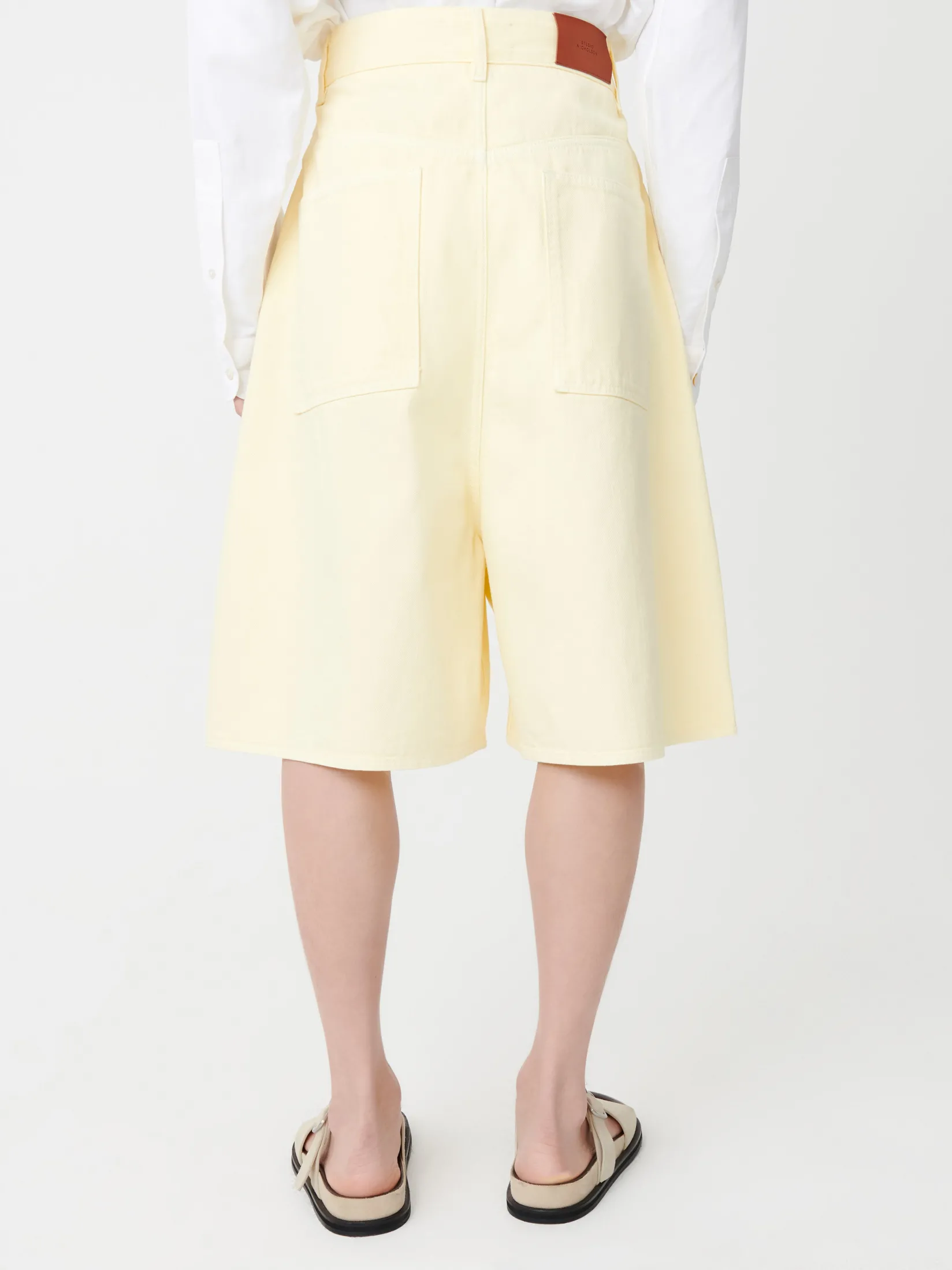 Fashion Studio Nicholson Reverse Denim Short Granita
