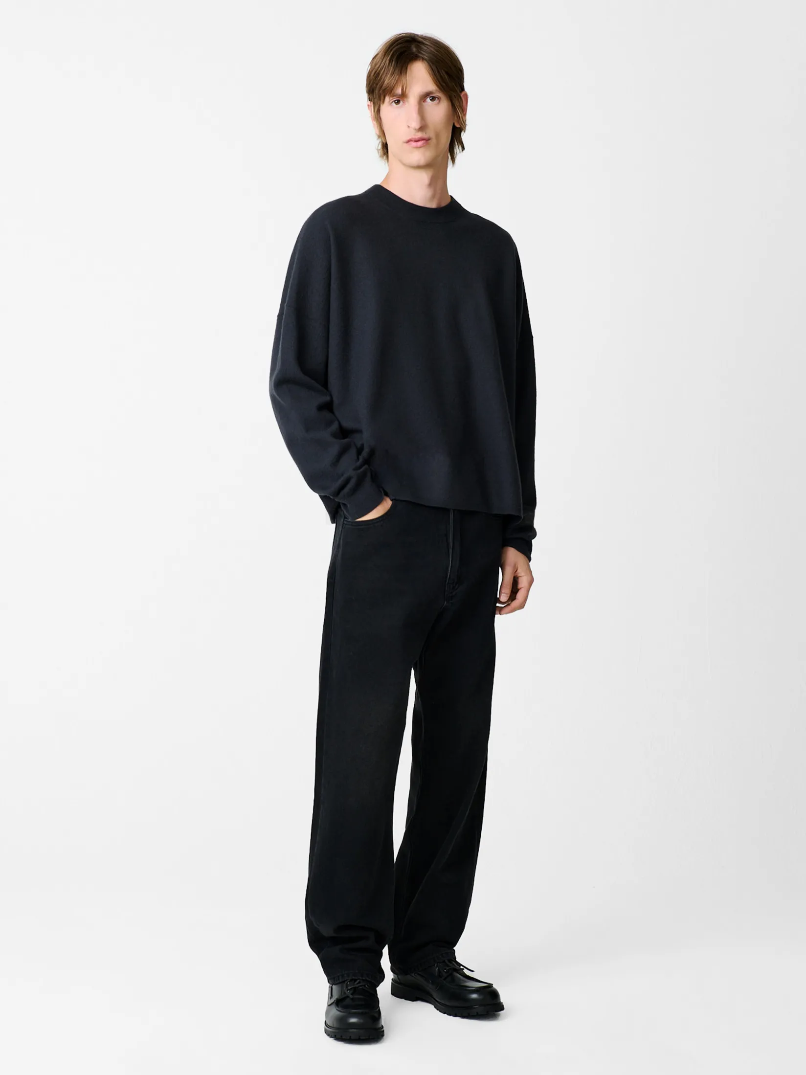 Online Studio Nicholson Riso Denim Pant Washed Black