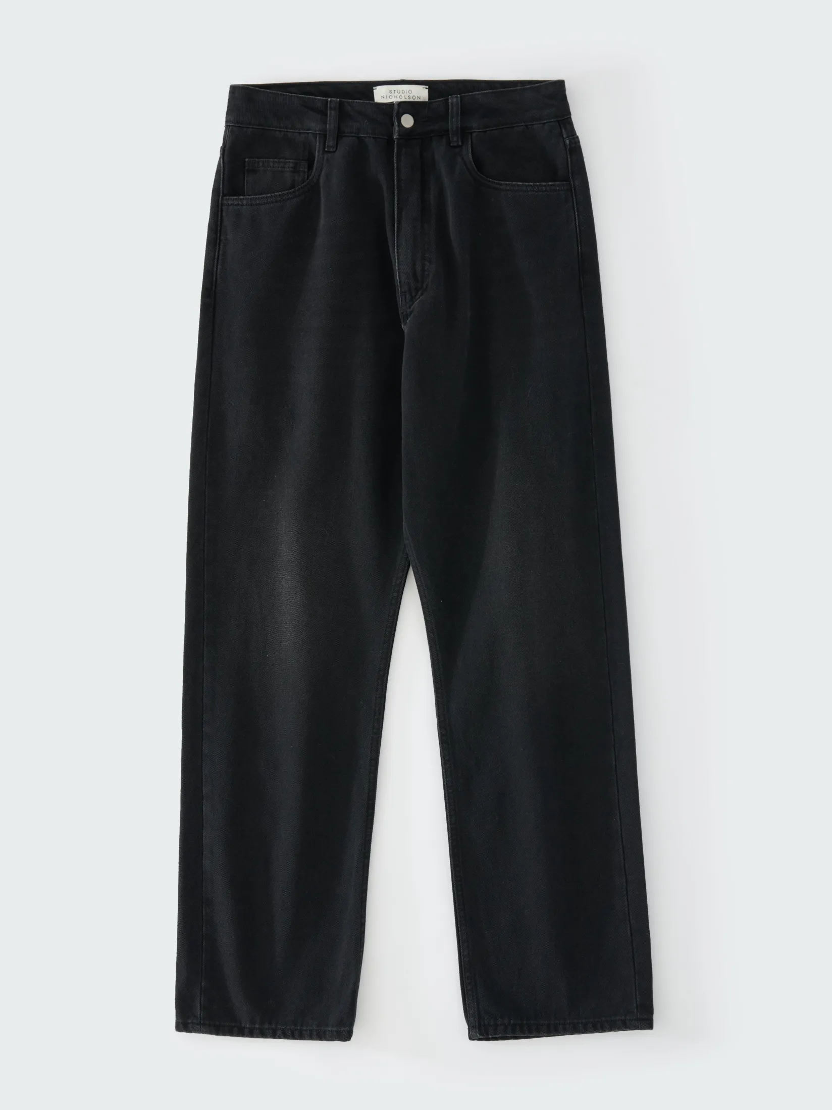 Online Studio Nicholson Riso Denim Pant Washed Black