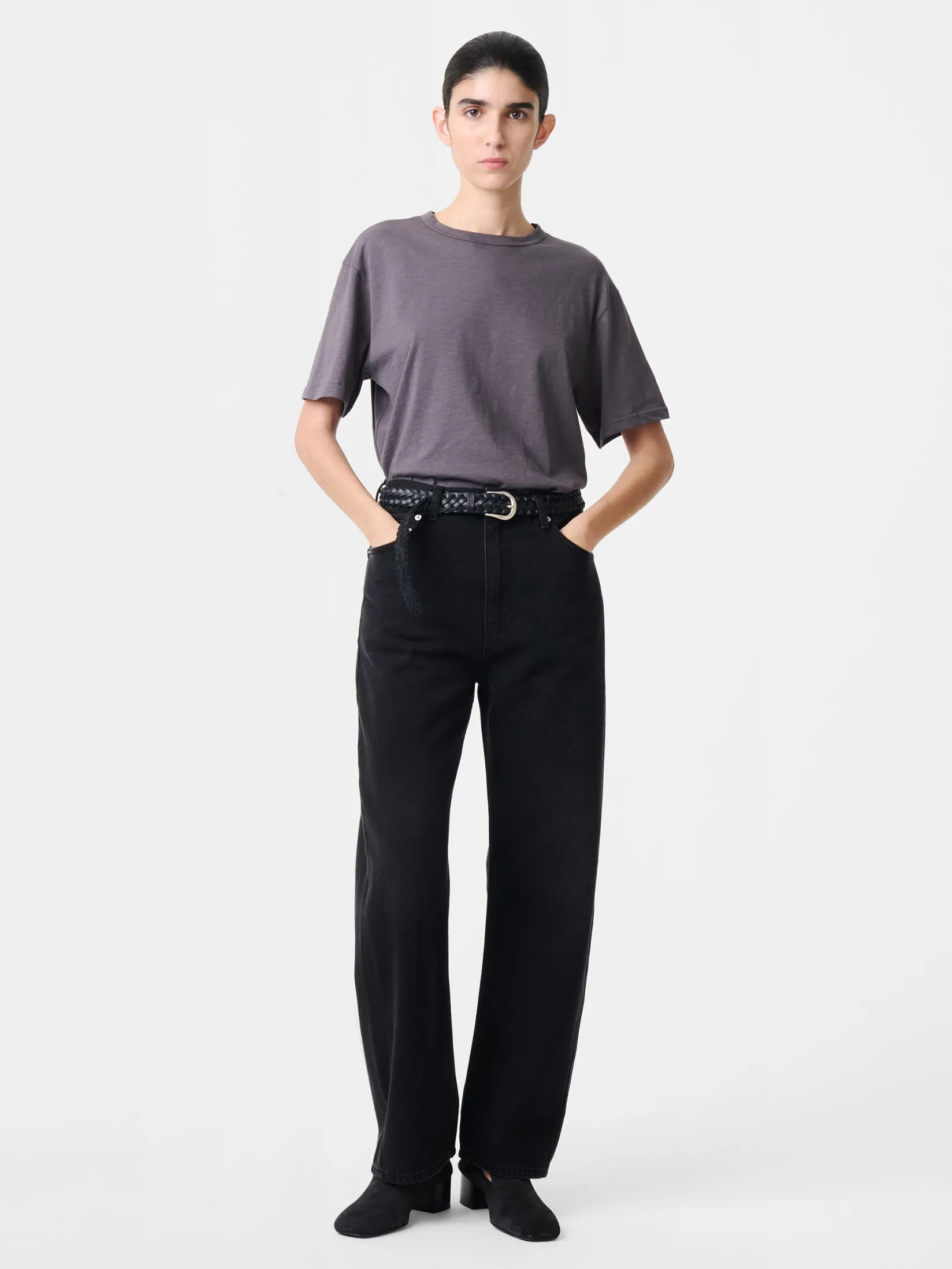 Clearance Studio Nicholson Rond T-Shirt Thunder