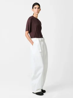 Online Studio Nicholson Rond T-shirt Chocolate Brown