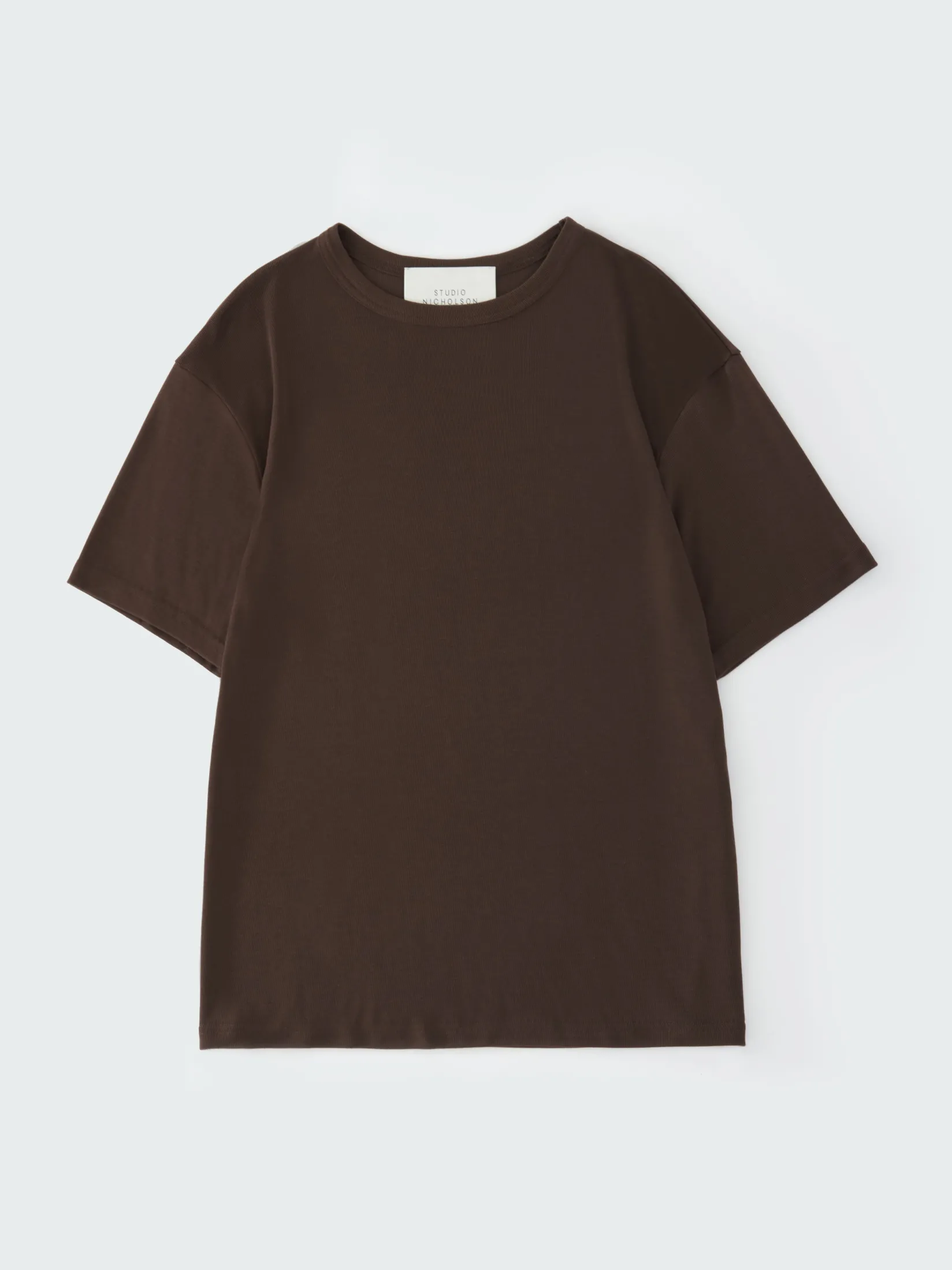 Online Studio Nicholson Rond T-shirt Chocolate Brown