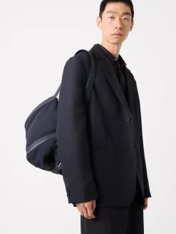 Fashion Studio Nicholson Roversi Linen Jacket Darkest Navy