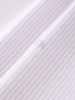 Clearance Studio Nicholson Ruskin Shirt Lilac Stripe