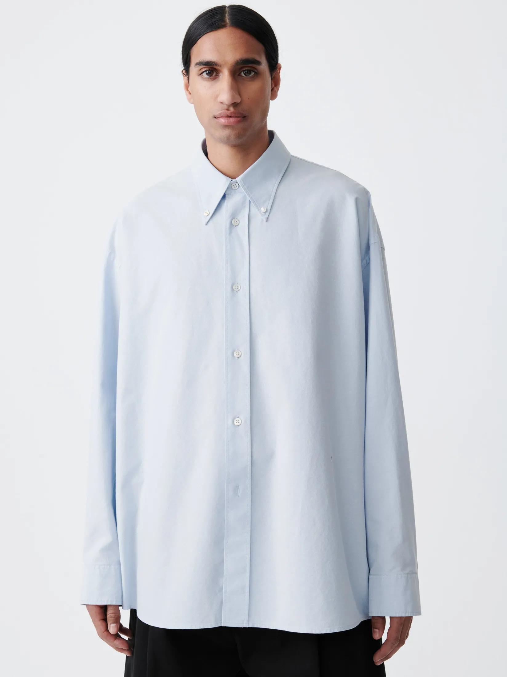 Fashion Studio Nicholson Ruskin Shirt Oxford Blue
