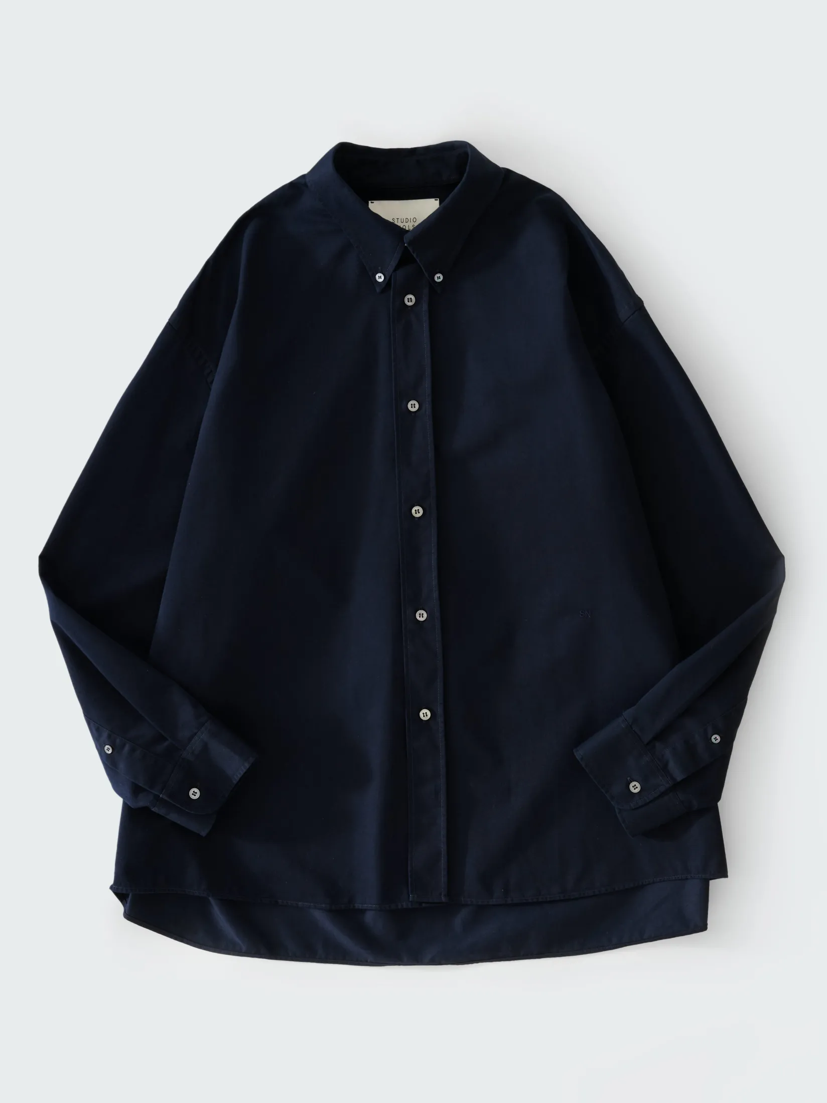 Sale Studio Nicholson Ruskin Shirt Darkest Navy