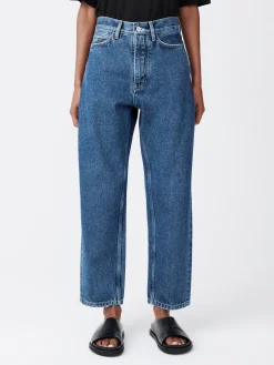 Sale Studio Nicholson Ruthe Denim Pant Beach Fade