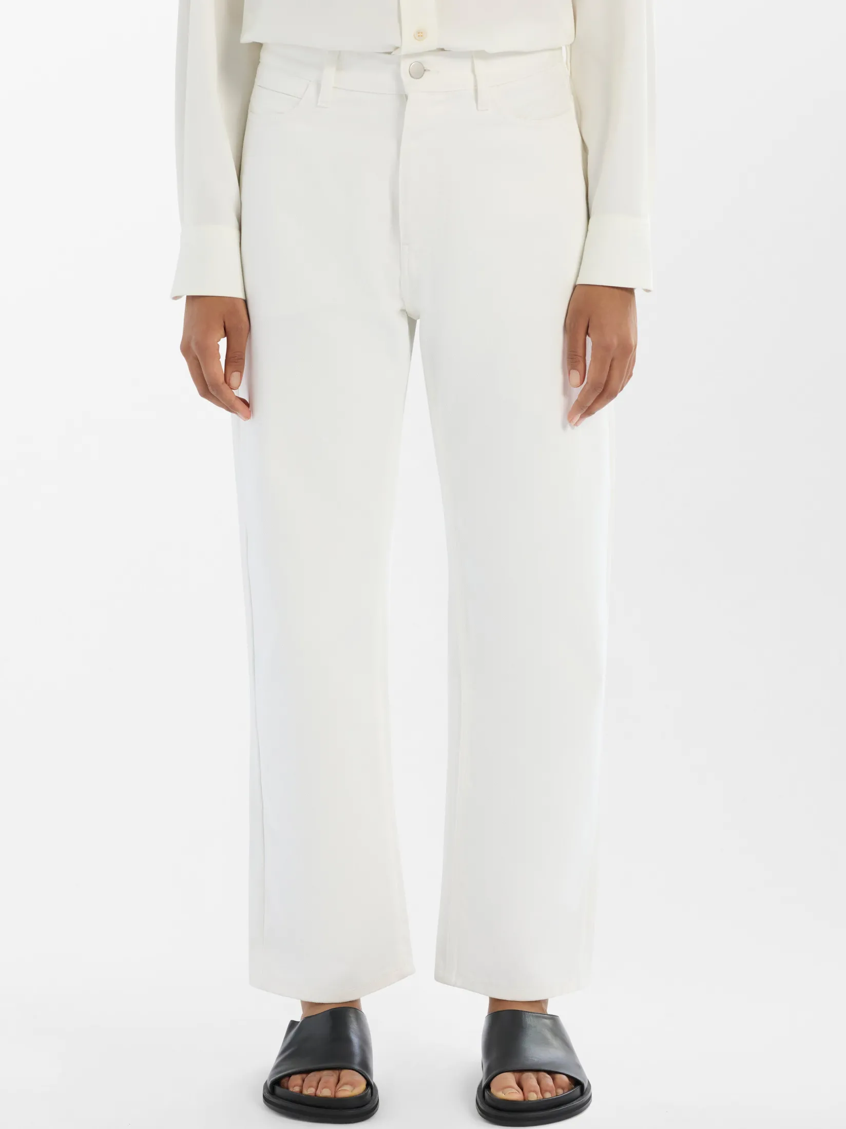 Best Studio Nicholson Ruthe Denim Pant Optic White