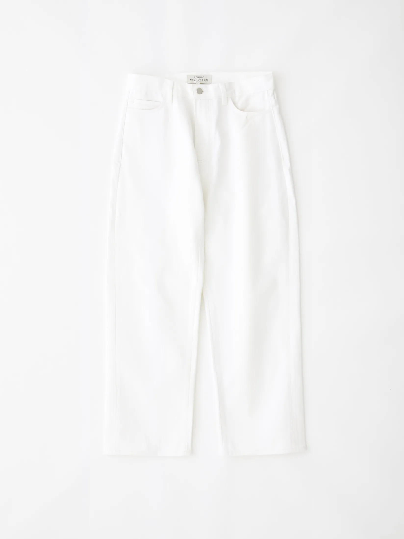 Best Studio Nicholson Ruthe Denim Pant Optic White