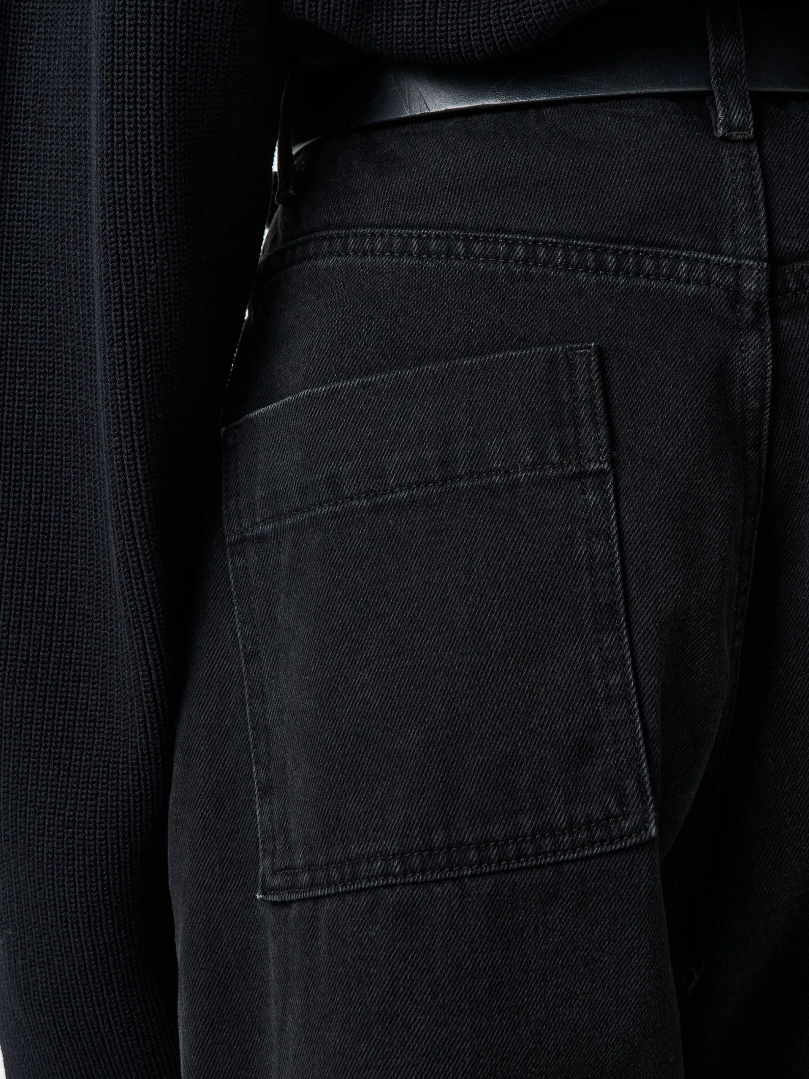 Outlet Studio Nicholson Ruthe Denim Pant Washed Black
