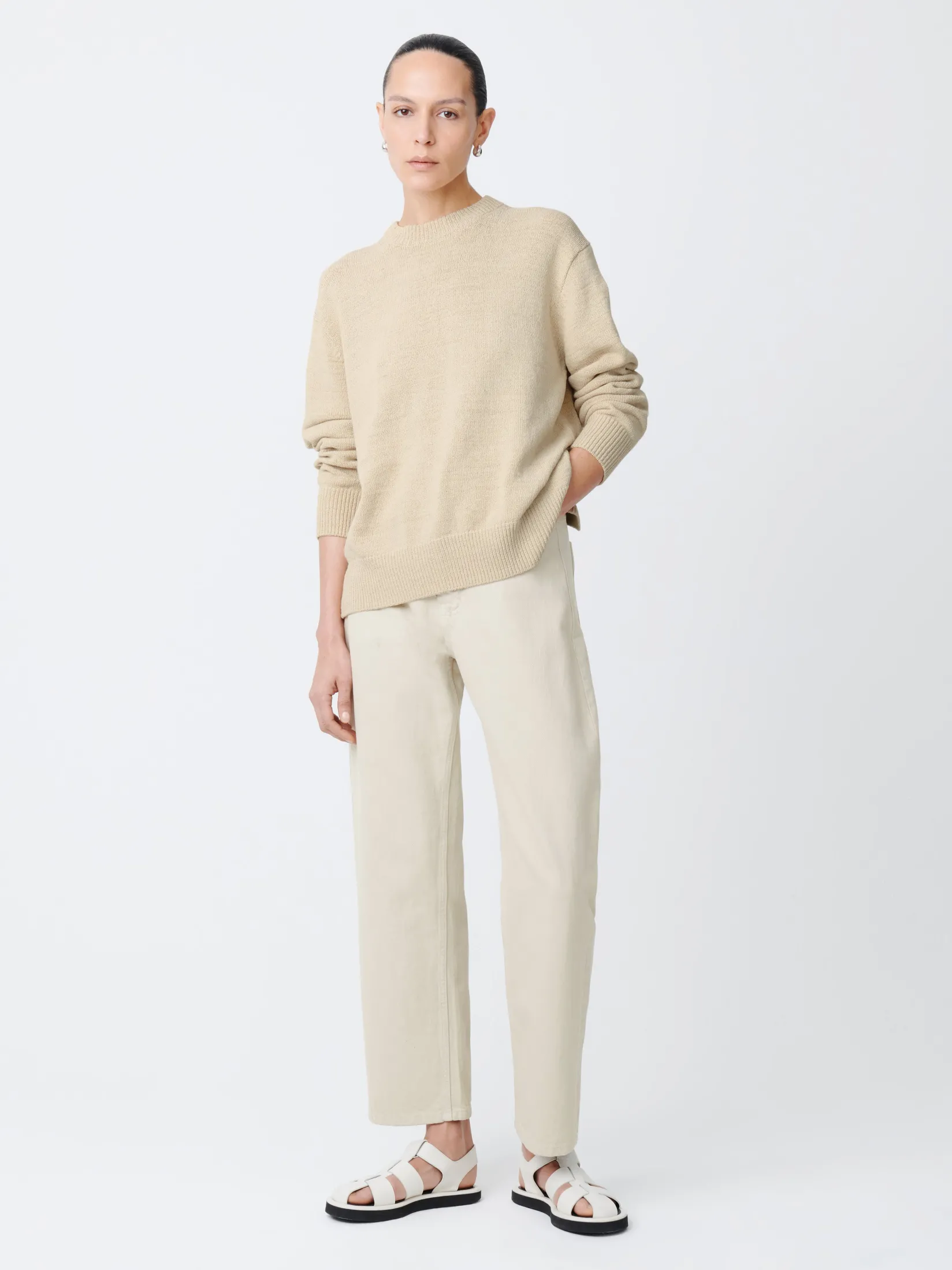 Online Studio Nicholson Ruthe Denim Pant Dove