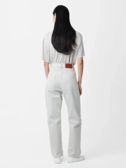 Clearance Studio Nicholson Ruthe Denim Pant Bone Grey