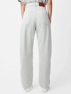 Clearance Studio Nicholson Ruthe Denim Pant Bone Grey