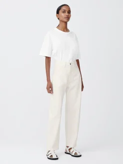 Fashion Studio Nicholson Ruthe Denim Pant Parchment
