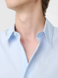 Clearance Studio Nicholson Salin Shirt Sky Blue