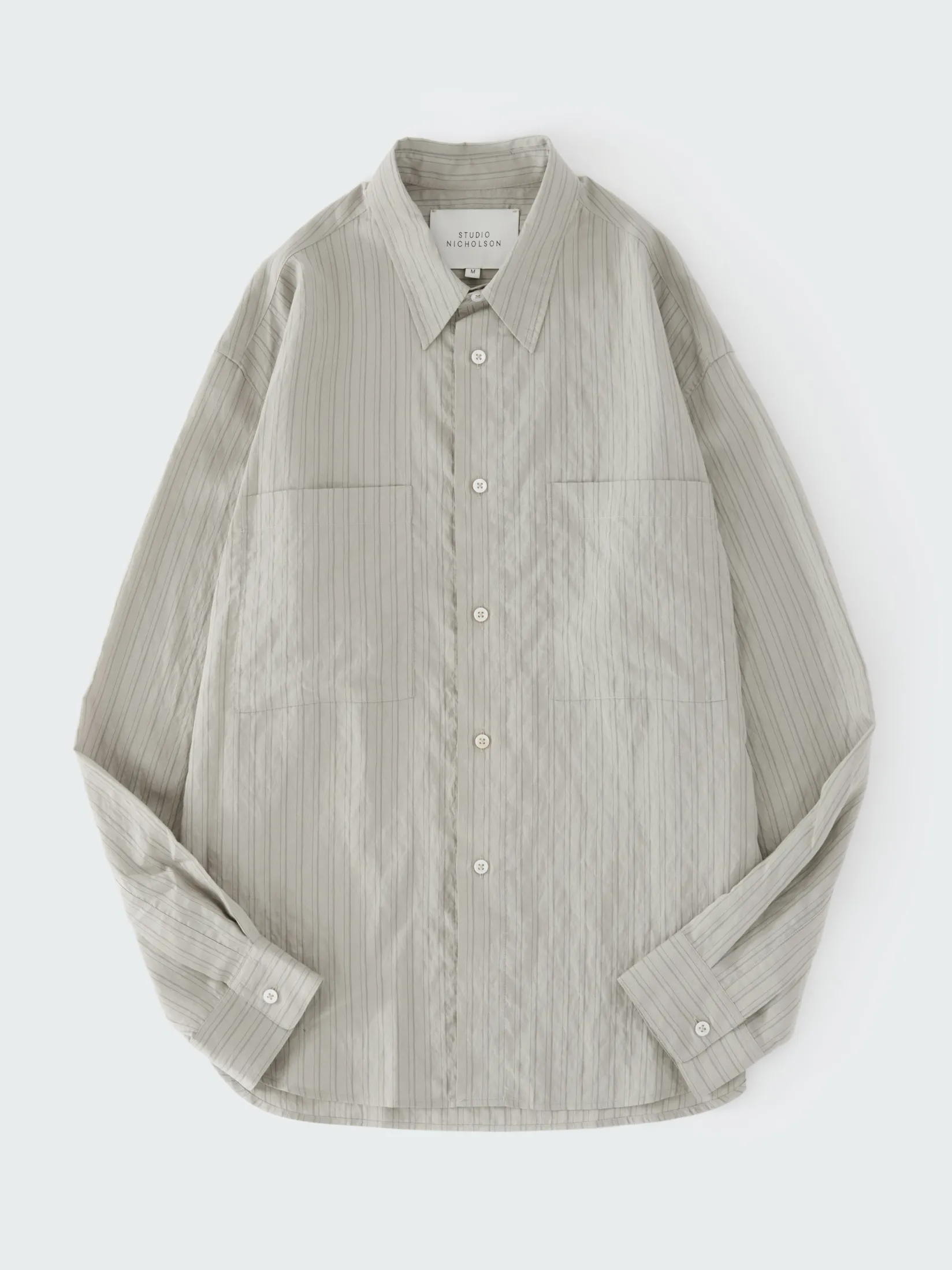 Clearance Studio Nicholson Salin Shirt Pebble Black
