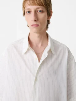 New Studio Nicholson Sanko Shirt Parchment Stripe