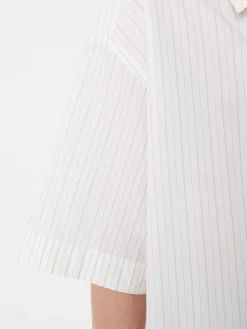 New Studio Nicholson Sanko Shirt Parchment Stripe