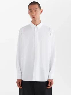 New Studio Nicholson Santo Cotton Shirt Optic White