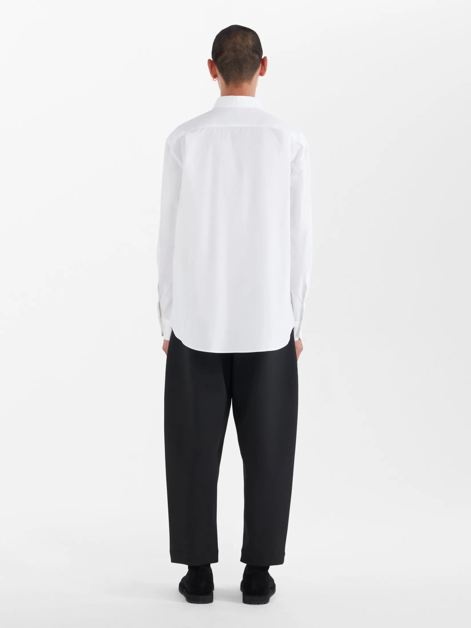 New Studio Nicholson Santo Cotton Shirt Optic White