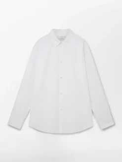 New Studio Nicholson Santo Cotton Shirt Optic White