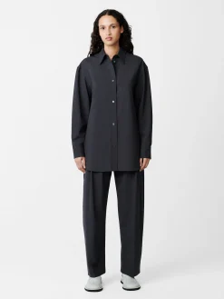 Clearance Studio Nicholson Santos Shirt Seal Blue