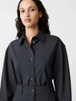 Clearance Studio Nicholson Santos Shirt Seal Blue