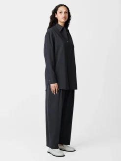 Clearance Studio Nicholson Santos Shirt Seal Blue
