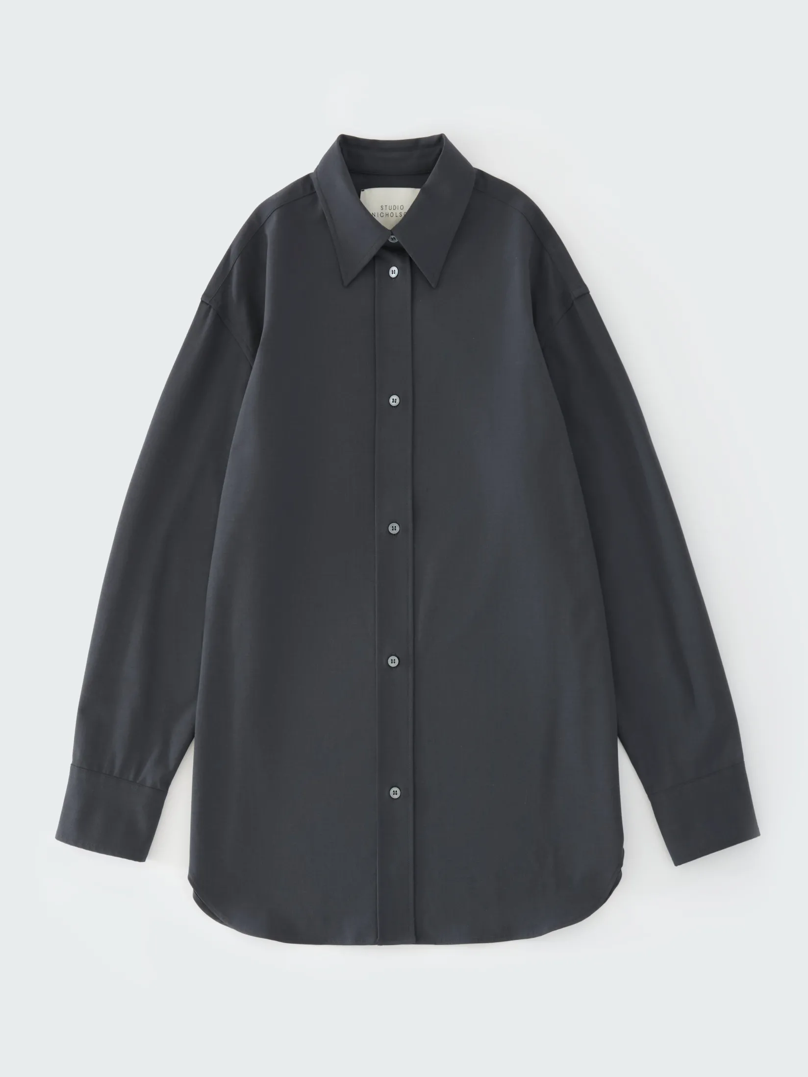Clearance Studio Nicholson Santos Shirt Seal Blue