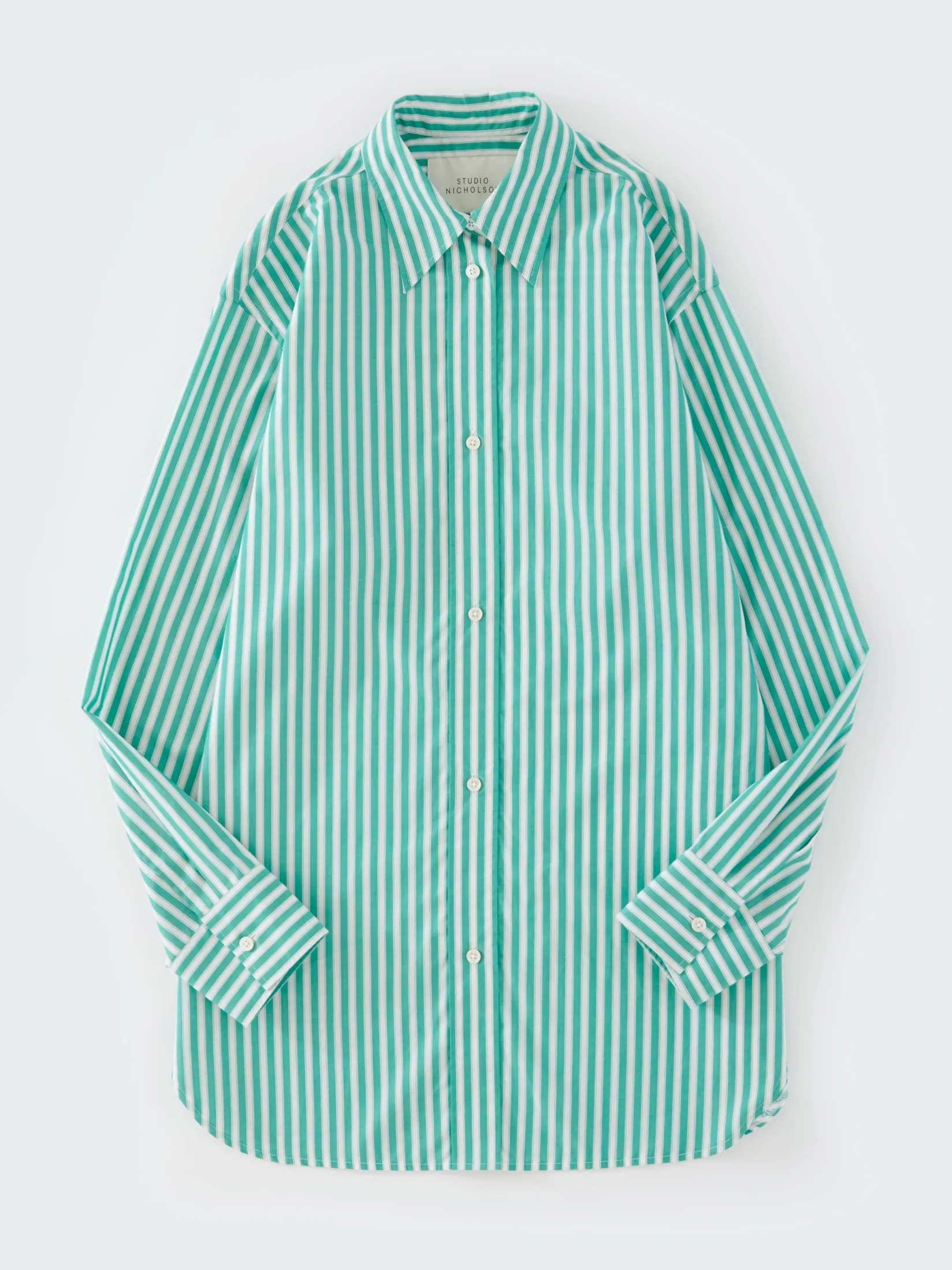 Best Studio Nicholson Santos Shirt Stripe Green