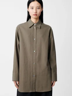 Sale Studio Nicholson Santos Shirt Fossil