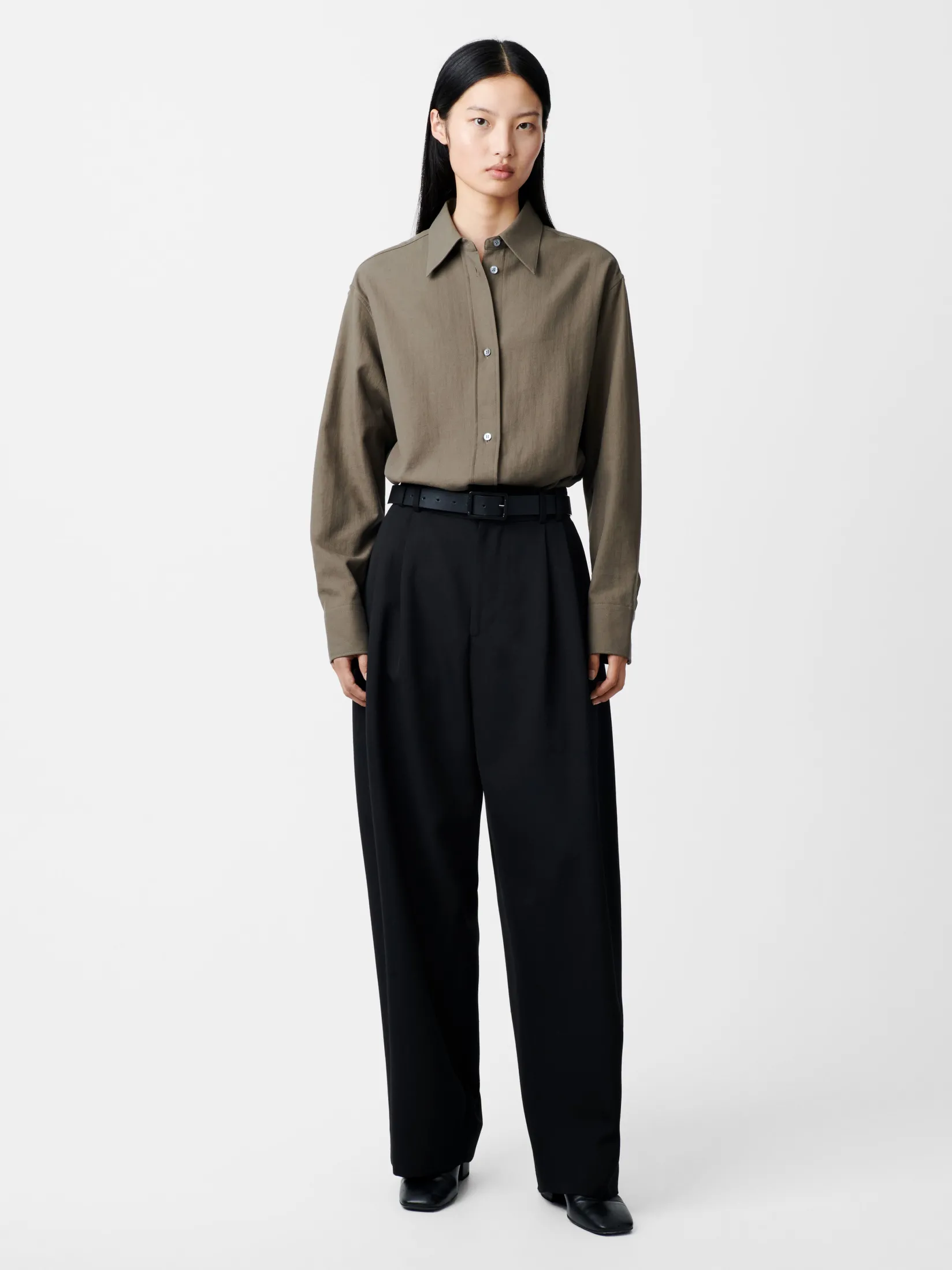 Sale Studio Nicholson Santos Shirt Fossil