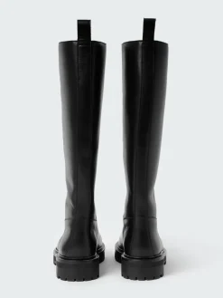 Outlet Studio Nicholson Semotan Leather Boot Black