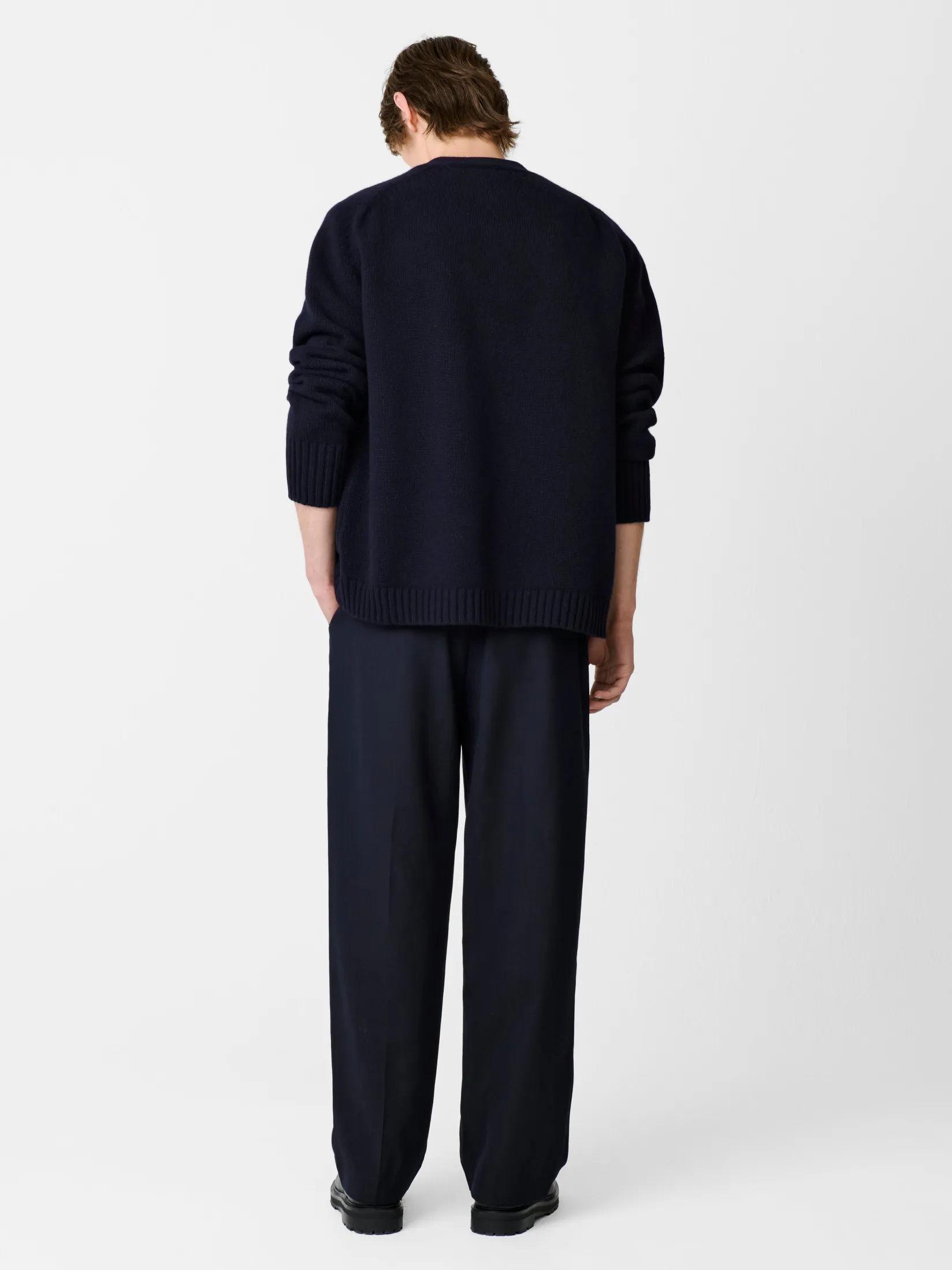 Clearance Studio Nicholson Sen Knit Darkest Navy