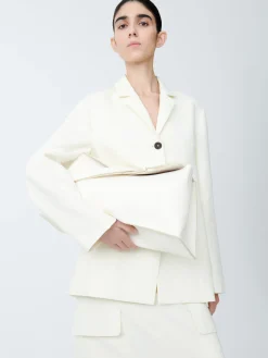 Hot Studio Nicholson Shiboru Leather Bag Parchment