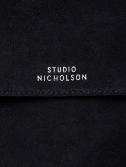 Hot Studio Nicholson Shiboru Suede Bag Darkest Navy