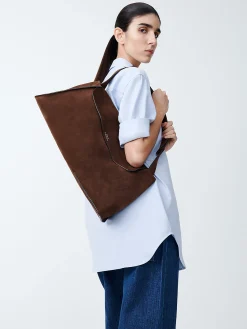 Online Studio Nicholson Shiboru Suede Bag Cocoa