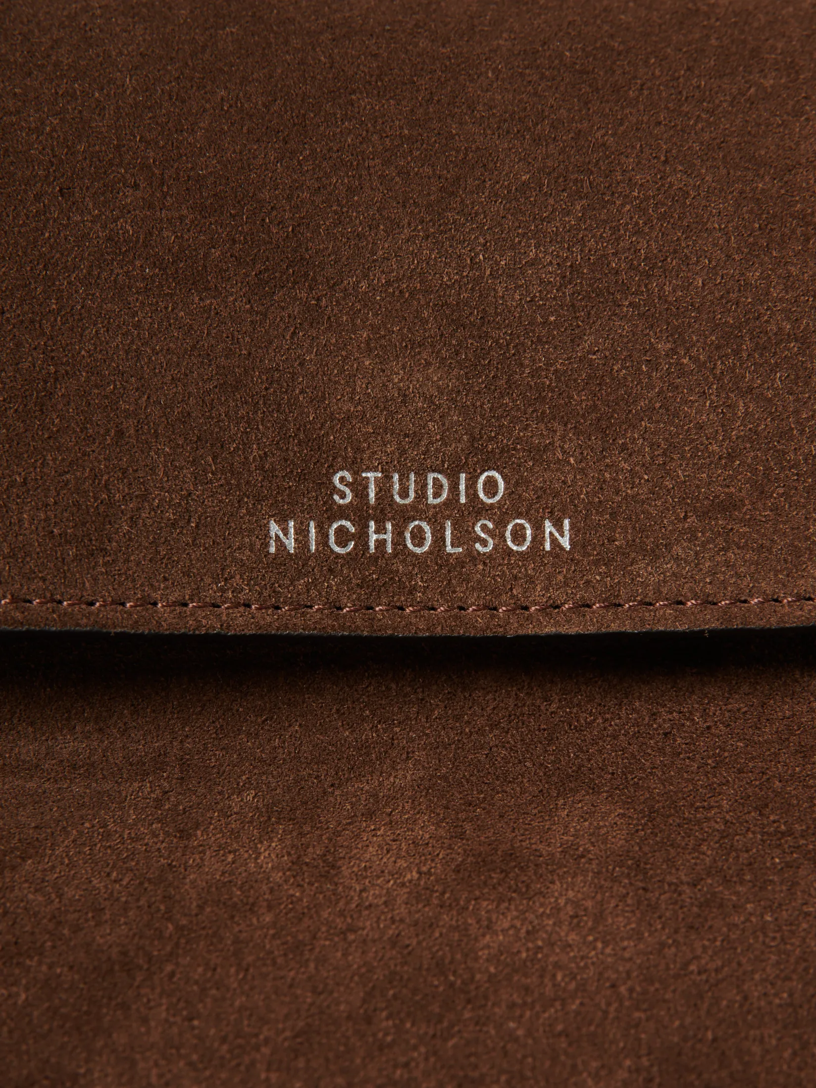 Online Studio Nicholson Shiboru Suede Bag Cocoa
