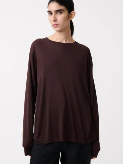 Online Studio Nicholson Simmons Lyocell T-shirt Chocolate Brown