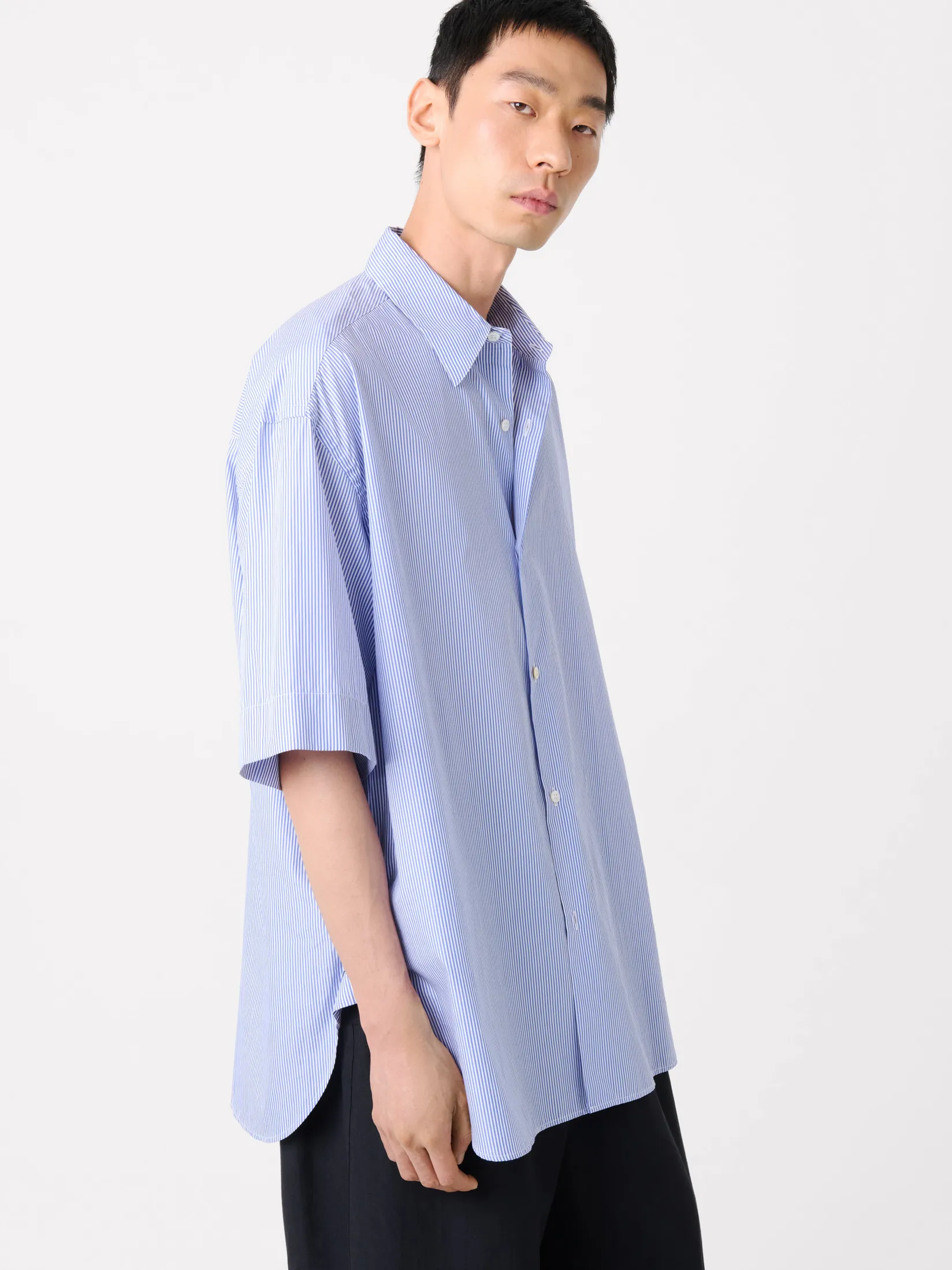 Discount Studio Nicholson Sorono Shirt Blue / White