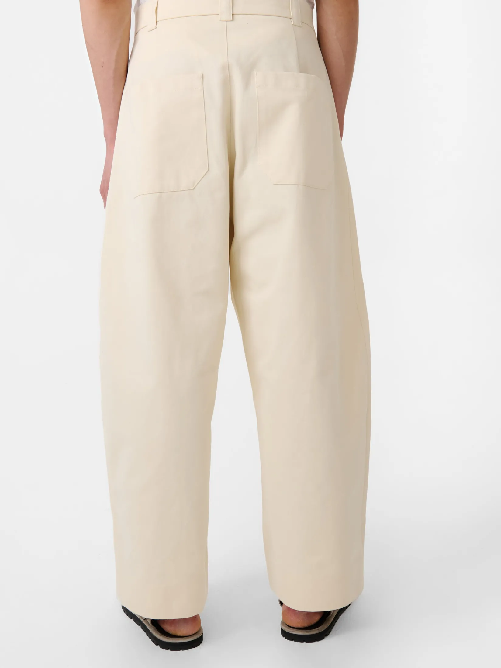 Clearance Studio Nicholson Sorte Pant Cream