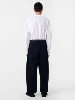 Discount Studio Nicholson Sorte Pant Dark Navy