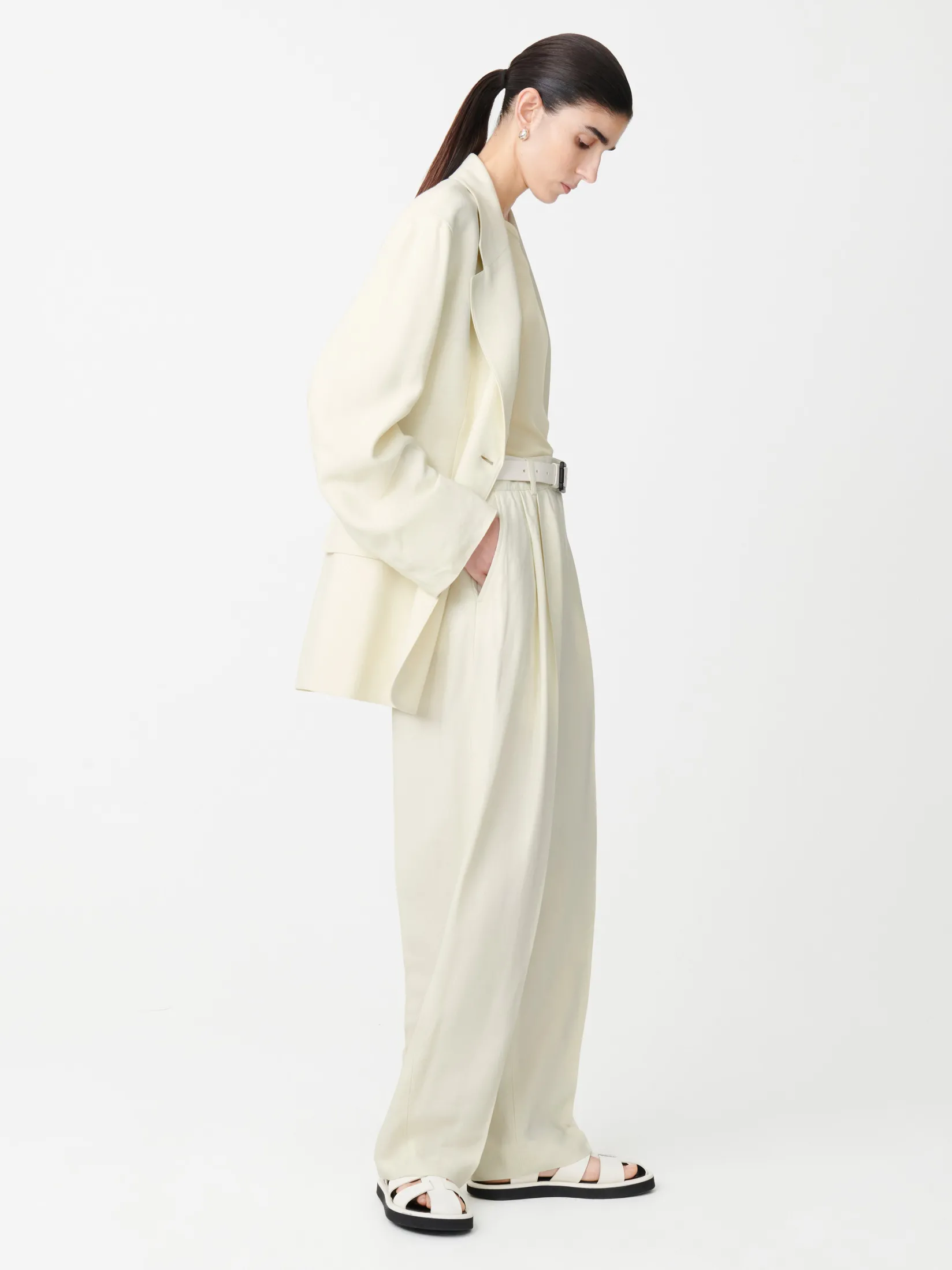 Discount Studio Nicholson Sperro Pant Parchment