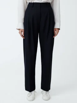 Sale Studio Nicholson Sperro Tropical Wool Pant Darkest Navy