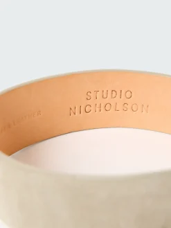 Online Studio Nicholson Suede Belt Rainy Day Grey