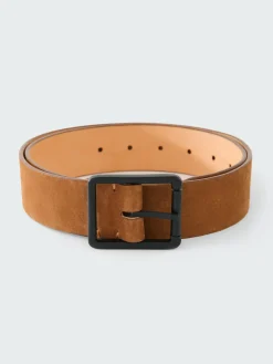 Clearance Studio Nicholson Suede Belt Hooda Brown