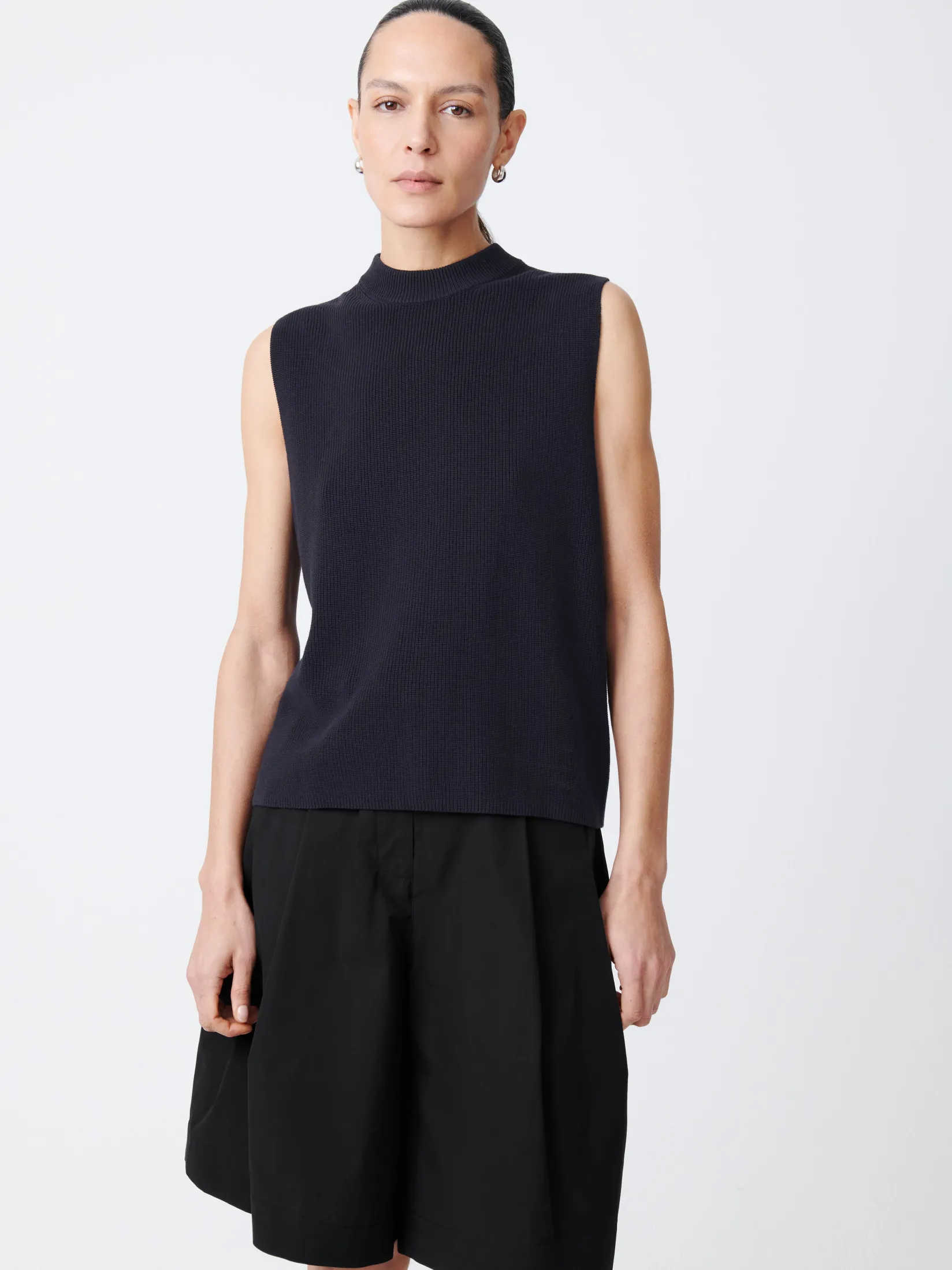 Fashion Studio Nicholson Sumire Top Darkest Navy