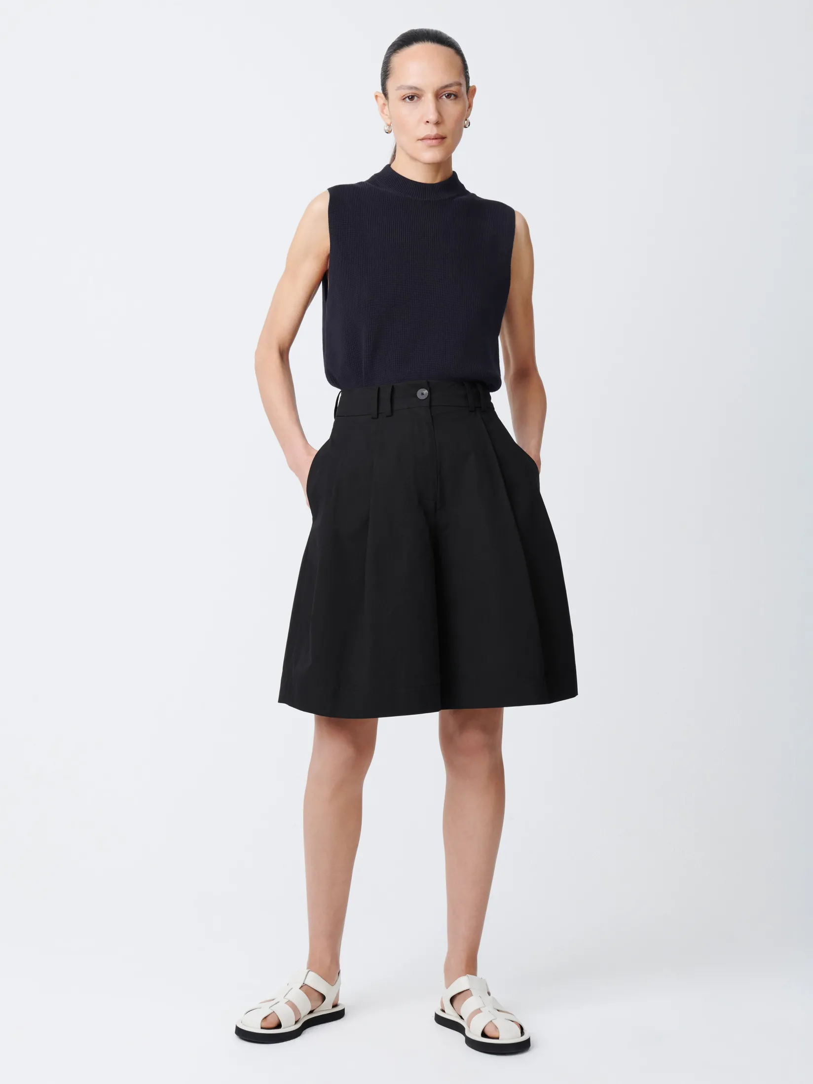 Fashion Studio Nicholson Sumire Top Darkest Navy