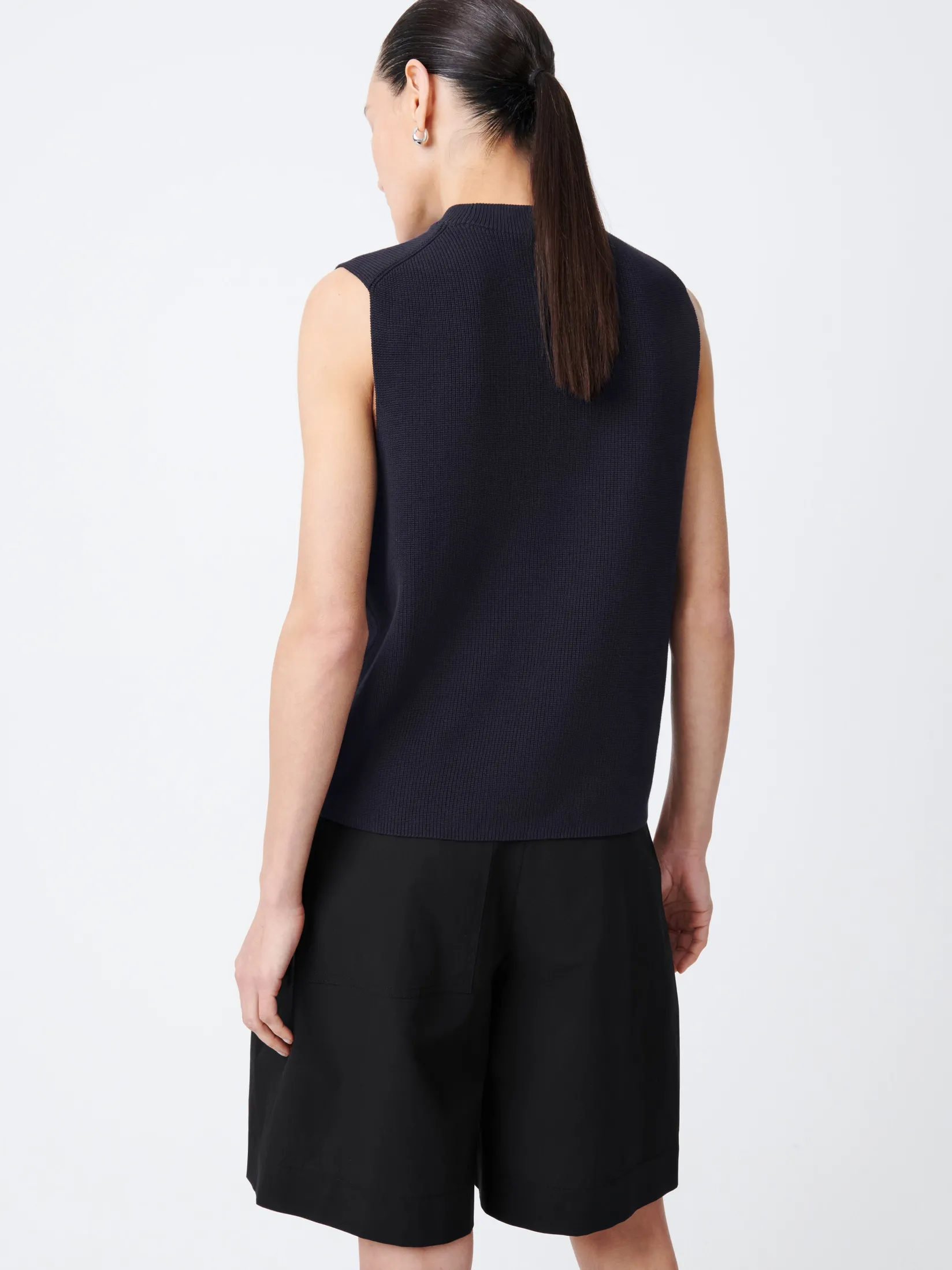 Fashion Studio Nicholson Sumire Top Darkest Navy