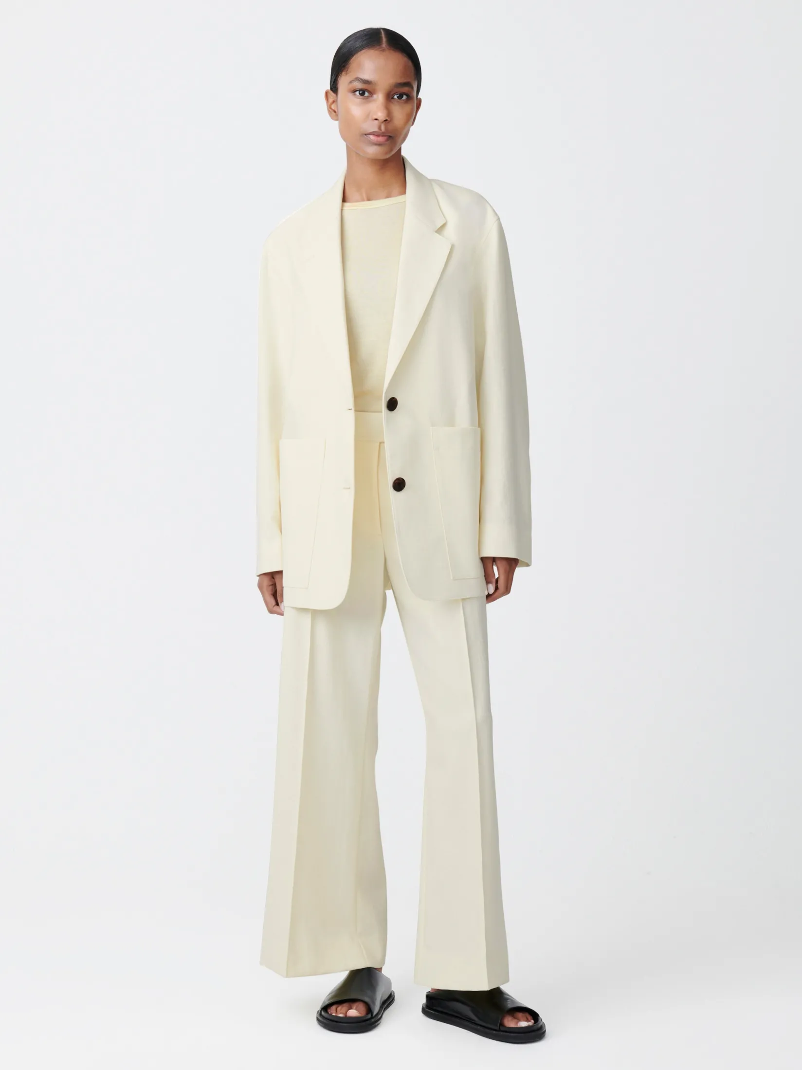 Outlet Studio Nicholson Sydney Pant Parchment